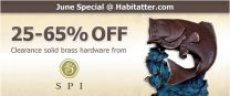 Solid Brass Hardware: Habitatter.com Offers Up to 65% Off All Clearance SPI Decorative Home Hardware 2