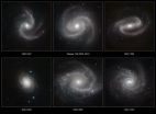 Spiral galaxies stripped bare