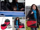 The Multi-Function Cocoon Bicycle Basket by DoggyRide Allows Dog Owners to Tote a Small Dog Around Town During Many Urban Adventures Including Car Trips, Bike Trips and Walks About Town 3