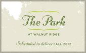 The Park at Walnut Ridge is Opening Fall 2012 in Frederick, Maryland