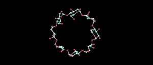 This molecule is made from sugar, shaped like a doughnut, and formed using light