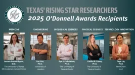 Top five rising star Texas researchers named in 2025 Edith and Peter O’Donnell Awards by TAMEST