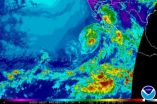 Tropical Storm Douglas weakening in the eastern Pacific