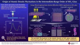 Understanding the atomic density fluctuations in silica glass