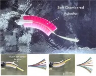 Underwater swimming robot responds with feedback from soft lateral line