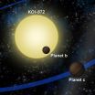 Unseen planet revealed by its gravity