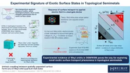 Unusual semimetal shows evidence of unique surface conduction states