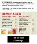 Warning labels on restaurant menus reduced likelihood consumers would order high-sugar foods