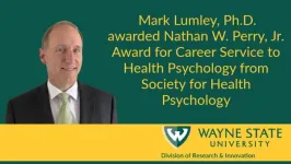 Wayne State University professor receives career achievement award from the Society for Health Psychology