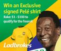 Win a Signed, Framed Pele Shirt Courtesy of Ladbrokes Poker and RakeTheRake