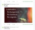 Youth regularly receive pro-marijuana tweets