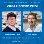 Zhijian ‘James’ Chen and Glen Barber awarded Horwitz prize for discovering the cGAS-STING pathway