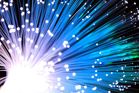 Illuminated optical fibre strands